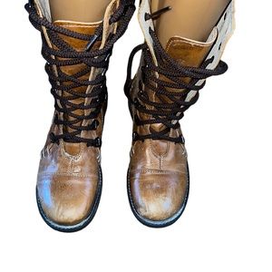 COPY - Bed Stu Brown Leather Boots Size 6